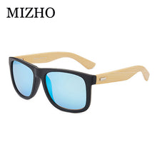 Load image into Gallery viewer, MIZHO 2020 Brand Design Eyewear Mirror Visual Protection Imitati Wood Sunglasses Men Polarized Traveling Sunglass Unisex Bamboo