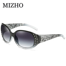 Load image into Gallery viewer, MIZHO 2020 Plastic Polaroid UV400 Sunglasses Women Luxury Brand Sexy Crystal Trendy Ladies Retro Goggle Polarized Driving Oval