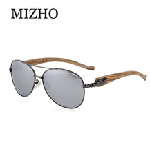 Load image into Gallery viewer, MIZHO Leopard Shape Design Eyewear HD Visual Protection Wood Sunglasses Men Polarized Aviation Traveling Luxury Glasses Unisex