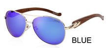 Load image into Gallery viewer, MIZHO Leopard Shape Design Eyewear HD Visual Protection Wood Sunglasses Men Polarized Aviation Traveling Luxury Glasses Unisex