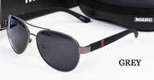 Load image into Gallery viewer, MIZHO Brand High Quality Original Polaroid Sunglasses Men 26g Light Polyamides Leg Alloy Pilots Classic Glasses Driver Man Green