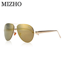 Load image into Gallery viewer, MIZHO Rose Gold Vidrio Luxury Star Aviadors Men Sunglasses Polarized Women Driving Brand Designer UVA oculos de sol Mirror