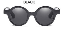 Load image into Gallery viewer, MIZHO Brand Hip Hop Mujer Black Retro Round Sunglasses Men Fashion Plastic Cobain Woman Sunglasses UV400 True Vision True Oculos