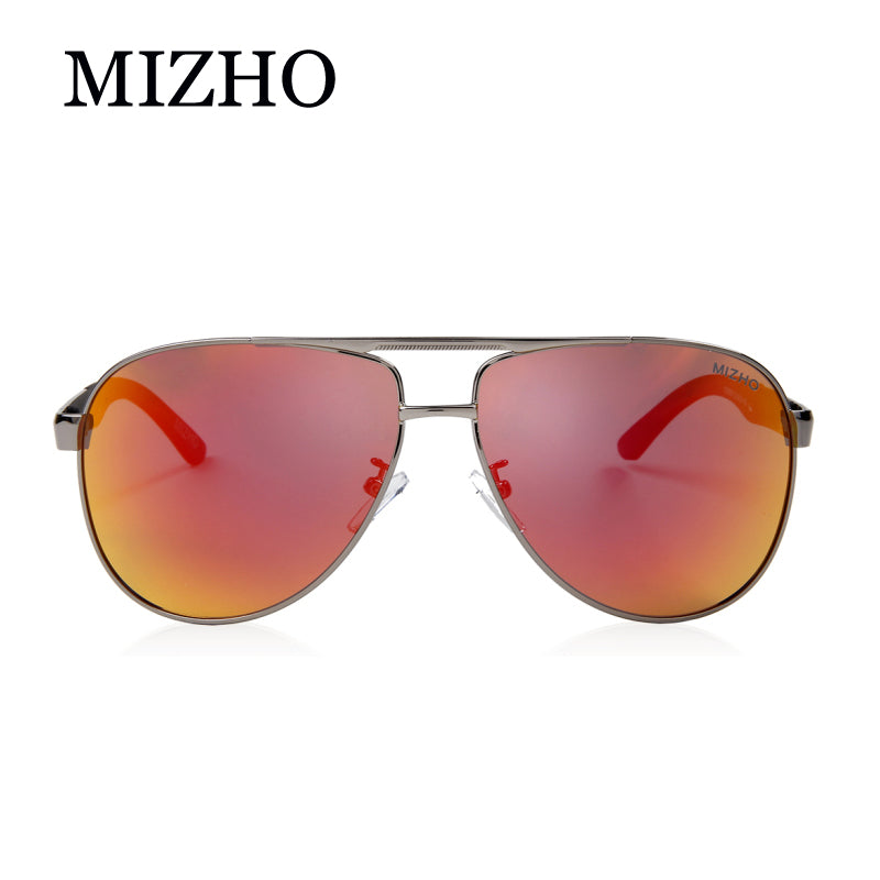 MIZHO Brand Design Busines Mirror UV Protection Rose Retro Sunglasses Men  Polarized Pilot Traveling Luxury SUN Glasses Driving